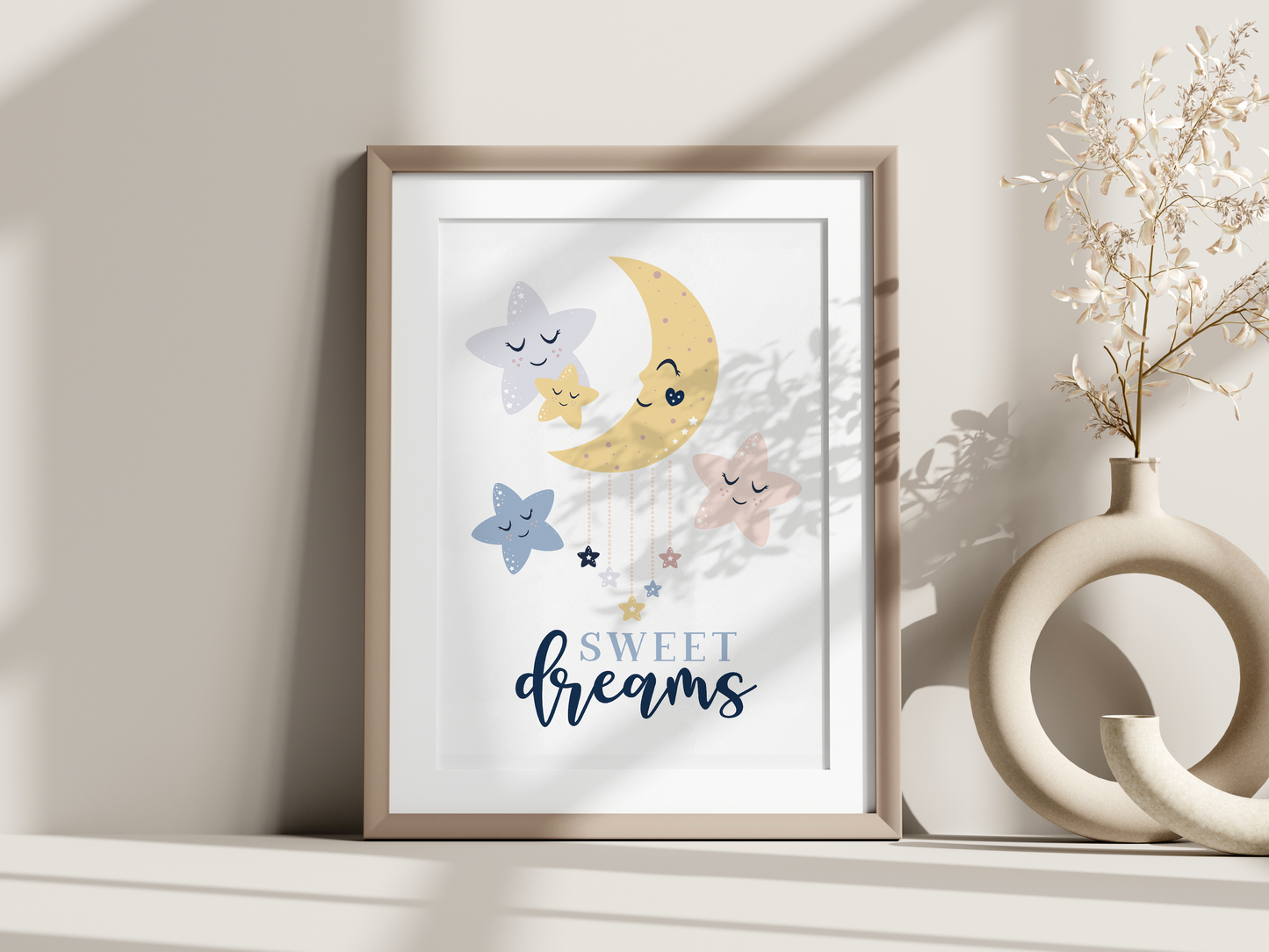 Affiches chambre bébé – Collection “Petits Rêves” (5 modèles)