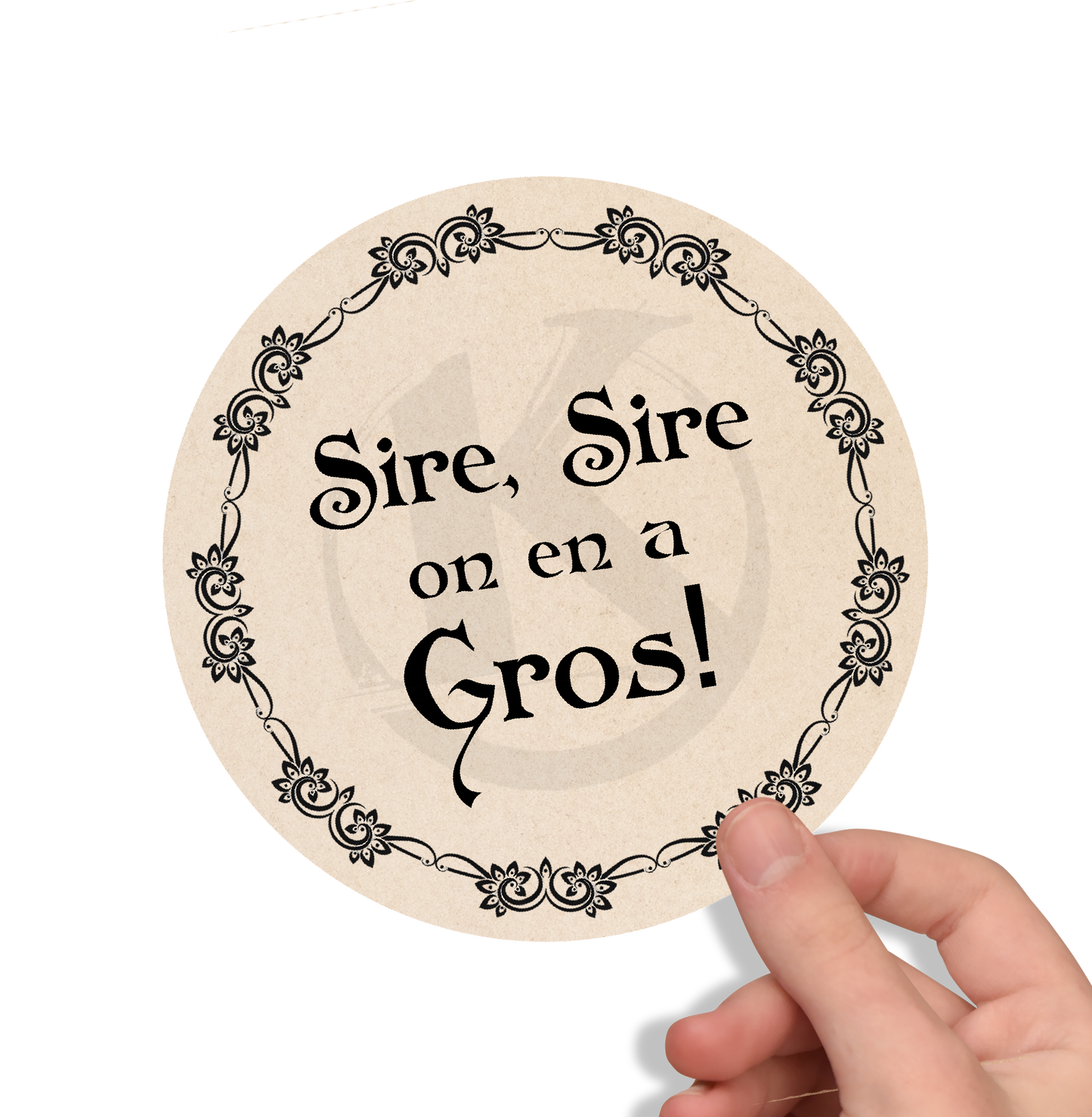 Sticker citation Kaamelott – Sire on en a gros – Humour français