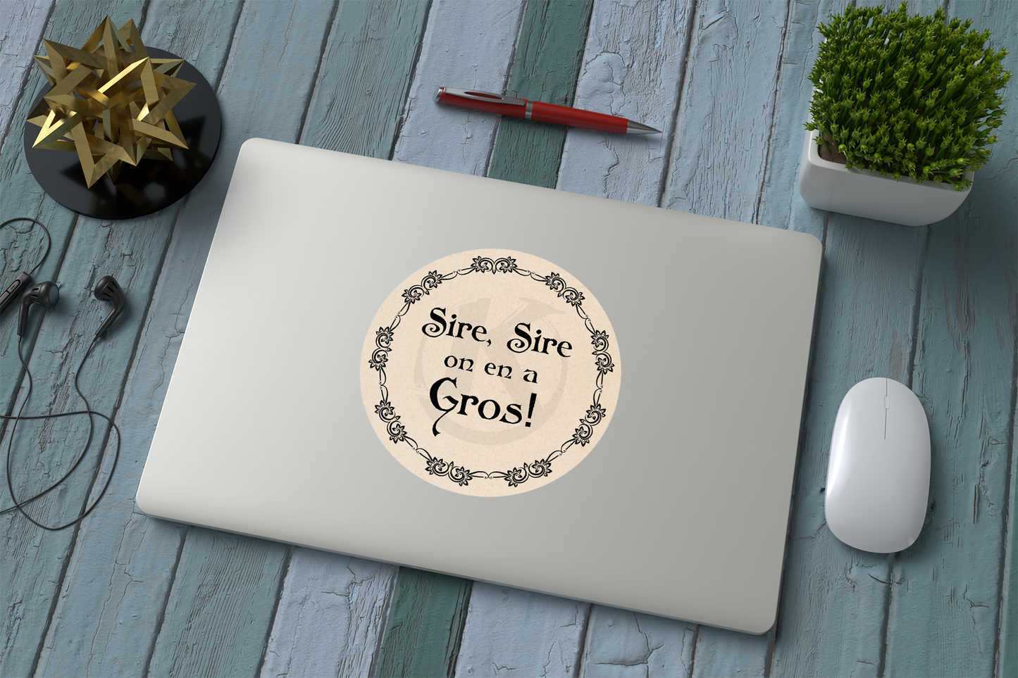 Sticker citation Kaamelott – Sire on en a gros – Humour français