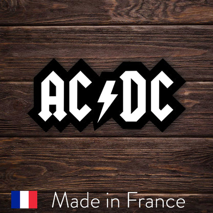Adesivo AC/DC – Logo rock leggendario – Adesivo per appassionati di cinema e geek