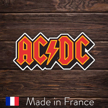 Adesivo AC/DC – Logo iconico della leggendaria rock band