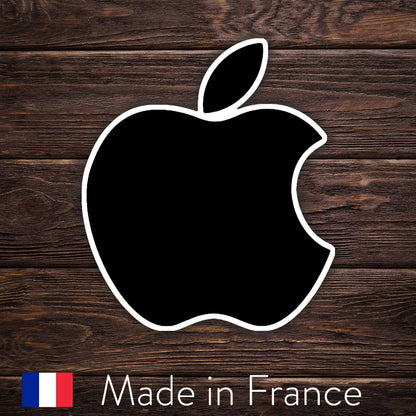Adesivo Apple: logo nero minimalista e iconico