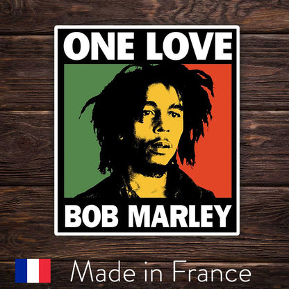Adesivo Bob Marley – One Love – Adesivo leggenda del reggae e della musica
