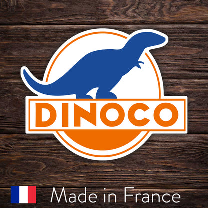 Sticker Dinoco – Logo culte du film Cars – Autocollant Geek & Cinéphile