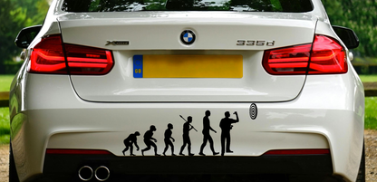 Sticker découpe “Évolution fléchettes” Vinyle voiture & déco