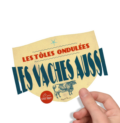 Adesivo divertente della Francia – 100% francesi brontoloni dal 1980 – Adesivo con bandiera tricolore Pop Art, vinile resistente, prodotto in Francia