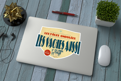 Adesivo divertente della Francia – 100% francesi brontoloni dal 1980 – Adesivo con bandiera tricolore Pop Art, vinile resistente, prodotto in Francia