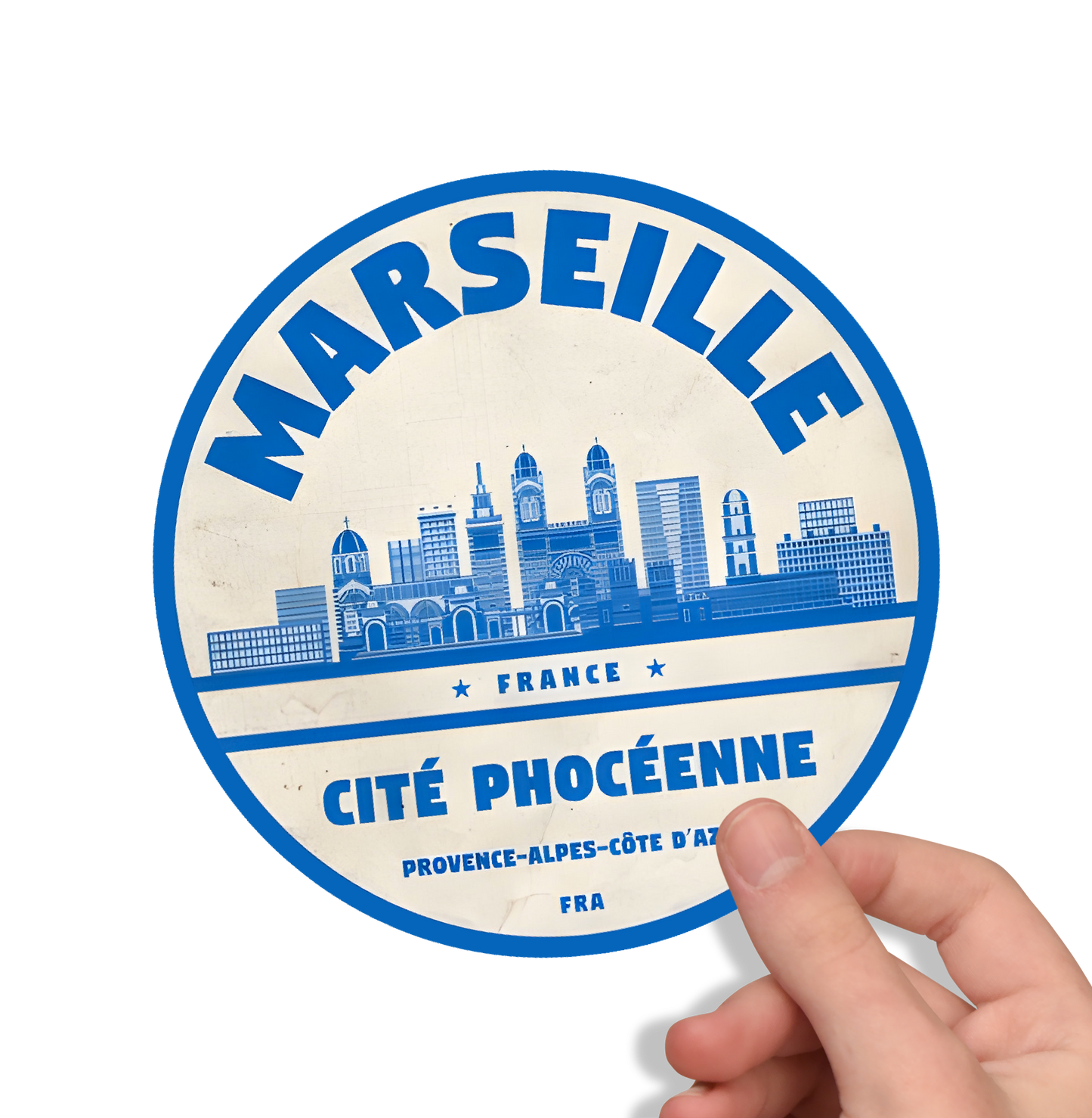 Adesivo divertente della Francia – 100% francesi brontoloni dal 1980 – Adesivo con bandiera tricolore Pop Art, vinile resistente, prodotto in Francia