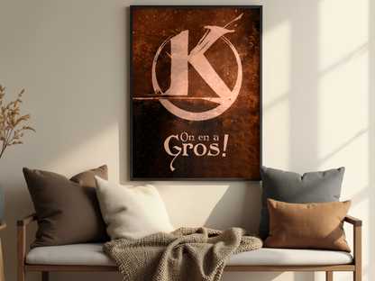 Affiche Kaamelott – On en a gros ! (Citation culte de Perceval et Karadoc)