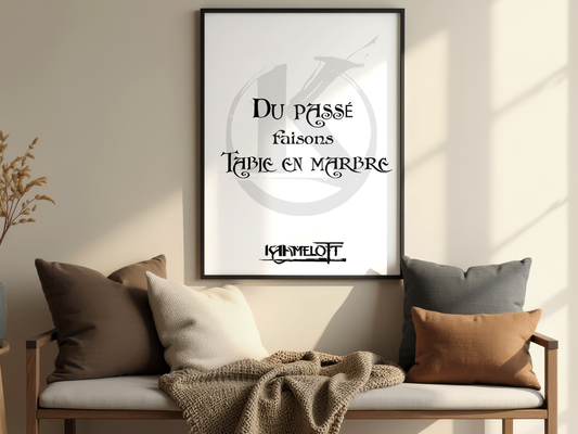 Affiche Kaamelott – Table en marbre